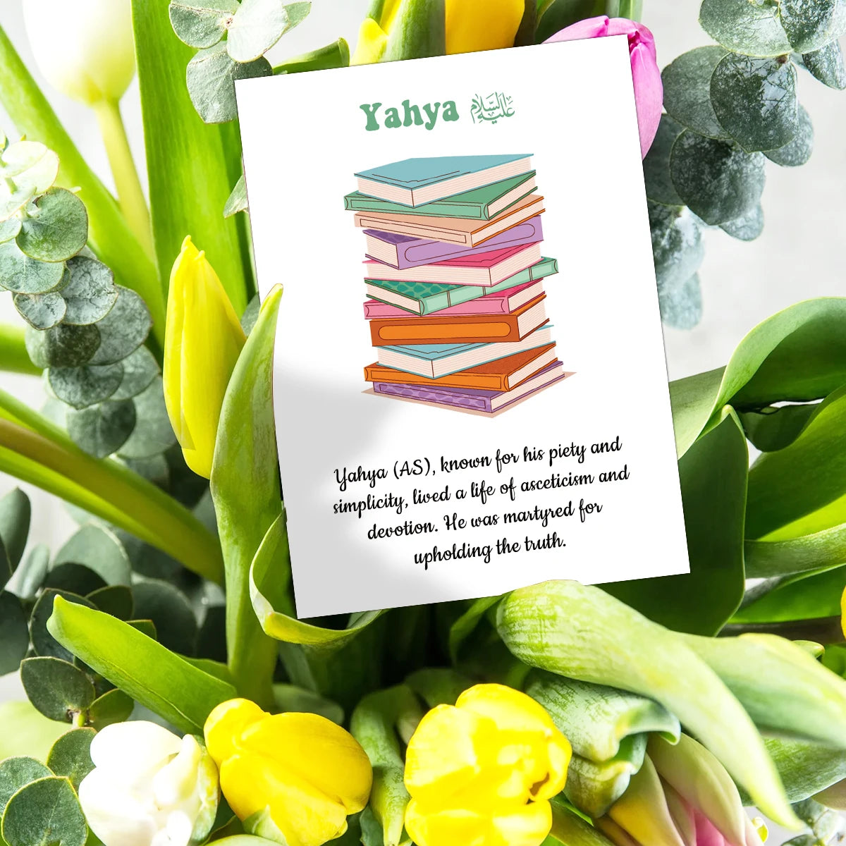 25pcs Islamic Prophet Character Cards,Content Includes Prophetic Lives,Values,Educational Visual Guide Card,Ramadan Prayers Gift